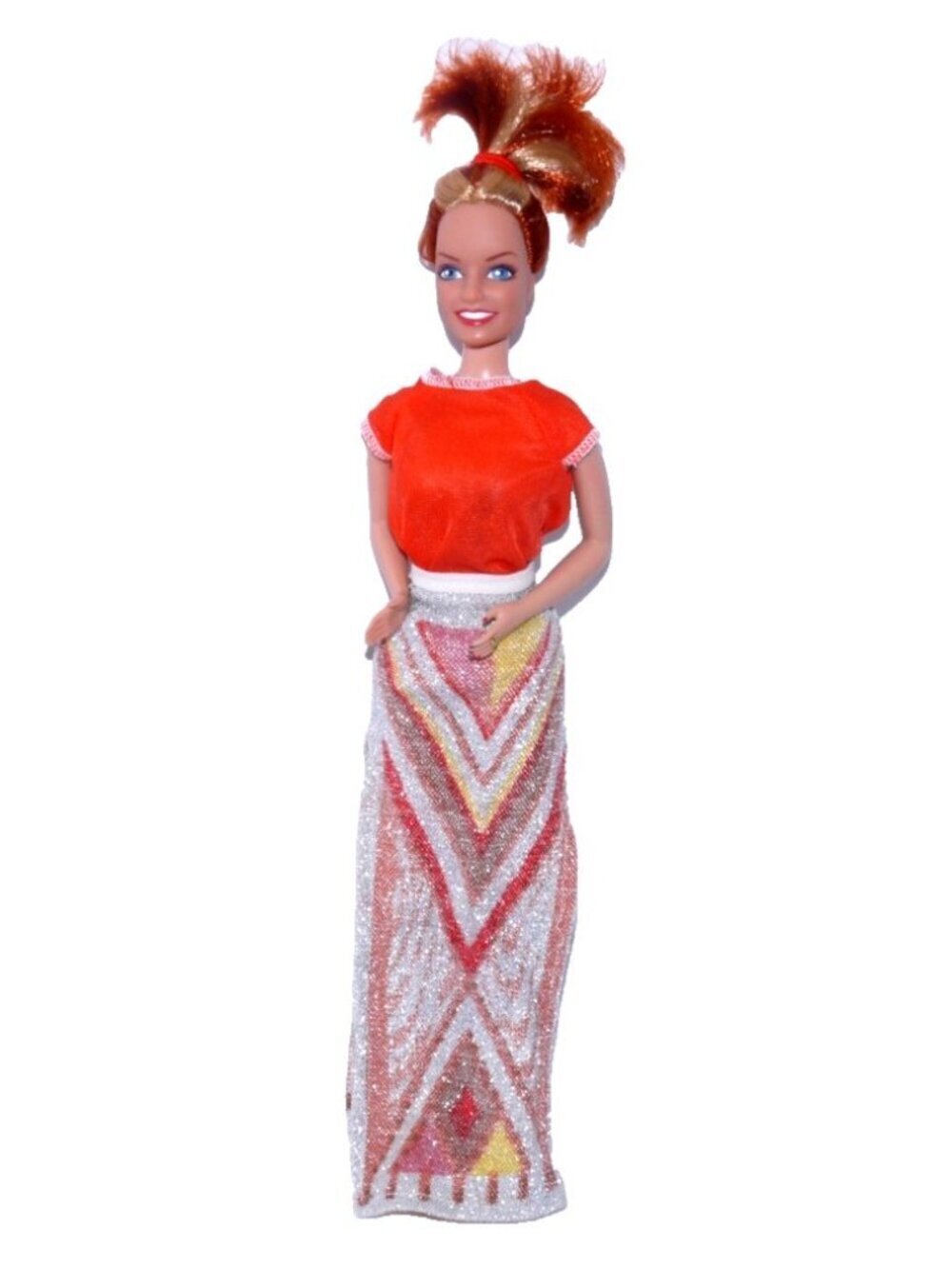 Vintage Spice Girls Ginger Spice Geri Halliwell 11" doll 1997 tattoos on back